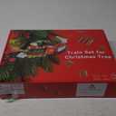 Christmas Train Set 2 in 1 Hanging Around The Tree Train Toys for Toddlers with Luxury Track & Sound and Smoke,Train Toy Set Around & Under The Christmas Tree, Best Indoor Christmas Decoration