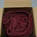 Biscaynebay Wrap Around Bed Skirts for Queen Beds 14" Drop, Burgundy Adjustable Elastic Dust Ruffles Easy Fit Wrinkle & Fade Resistant Silky Luxurious Fabric Solid Machine Washable