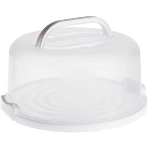 Juvale Round Cake & Pie Carrier with Lid and Handle - Dessert Storage Container for Cupcakes - 12 x 5.9 In Cake Carrier