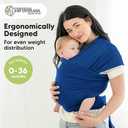 KeaBabies Baby Wrap Carrier - All in 1 Original Baby Carrier Newborn to Toddler Sling, Easy to Wear, Hands Free Bonding, Lightweight, Breathable Infant Wraps (Cobalt Blue) (One Size (Pack of 1))