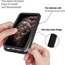 Black Retro Vintage USA American Flag Patriotic Design Compatible with iPhone XR Case for Boys Luxury Shockproof Rugged Cover Dual Layer Soft TPU + Hard PC Bumper Full-Body Protective Case