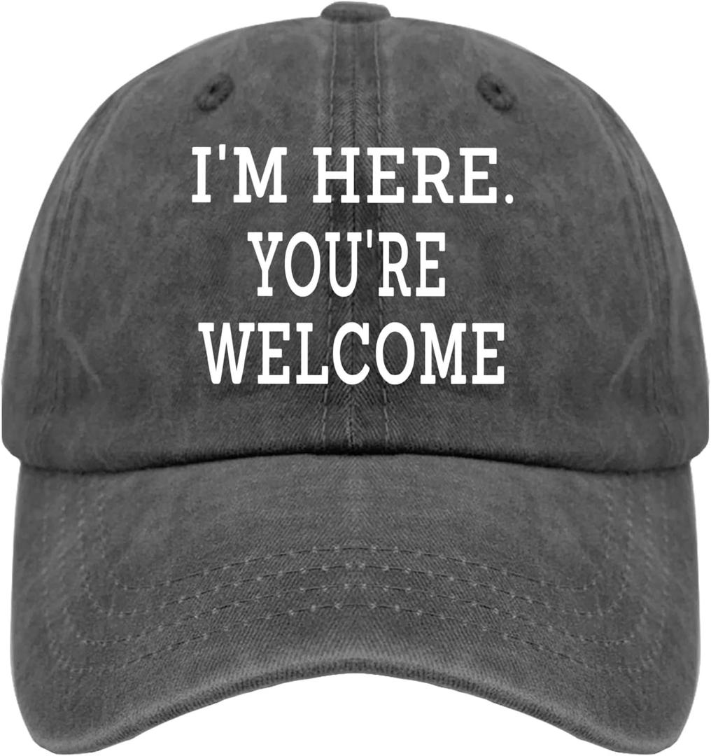 I'm Bob Doing Bob Things Caps Women Baseball Hat Pigment Black Mens Golf Hat Gifts for Him Hiking Caps (Black)
