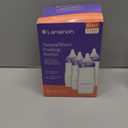 Lansinoh AntiColic Baby Bottles, BPAFree Plastic, 11 Ounces, 4 Count, Fast Flow Nipples (Size F), Breastfeeding Bottle with NaturalWave Design