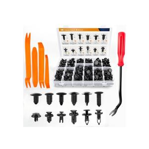 GOOACC 240PCS Bumper Retainer Clips Car Plastic Rivets Fasteners Push Retainer Kit 12 Popular Sizes Auto Push Pin Rivets Set -Door Trim Panel Fender Clips for GM Ford Toyota Honda Chrysler