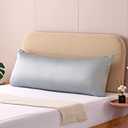 evolive Luxury 100% Tencel Material Silk Feel Cooling Breathable Pillow Cover/Pillowcases (Mineral Blue, 21X54 Body Pillow Cover)