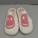 Cute Kids Slippers for Girls Boys Soft Winter Warm Slip-on Toddler Slippers Memory Foam Fuzzy Happy Face House Shoes Little/Big Kid 40-41