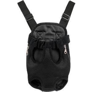 Pet Carrier Backpack - Adjustable Dog Carrier for Hiking, Travel & Carrying - Puppy & Dog Front Carrier (Medium, Black)