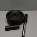 VINSGUIR Ab Roller Wheel, Abs & Core Workout Equipment for Home Gym with Knee Pad Accessories, Abdominal Wheel for Full-body Strength Training (Red And Black)