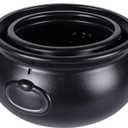 DIYDEC 5 in 1(8.5", 5.5", 3pcs 2.8") Package Halloween Large Cauldron, Black Plastic Witch Cauldron Kettle Halloween Pot Candy Holder for Halloween & St. Patrick’s Day Party Party Favors Decor