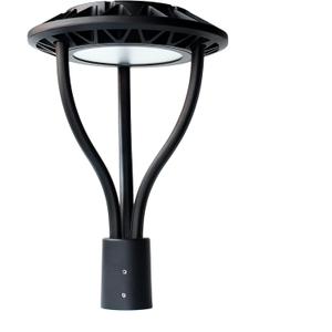 Led Post Top Light 60W Circular, DLC/ETL Listed LED Street Area Post Top Light, Outdoor IP65 Waterproof, Pathway Pole, Yard Light Fixture (100W)