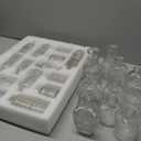 Glass Bud Vase Set of 30 - Small Vases for Flowers in Bulk - Assorted Vintage Crystal Vases for Flowers, Table Centerpieces (Clear, 30 Pcs)