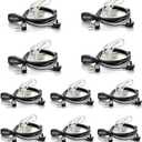 Walkie Talkie Earpiece with Mic for BaoFeng Radio Retevis Headset for Baofeng UV-5R BF-888S Arcshell Retevis H-777 RT21 RT22 Kenwood 2 Way Radio by LUITON (10 Pack)