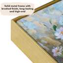 Floating Frame for 16x24 Canvas Paintings, DIY Metal Modern Canvas Floater Frame with 1.5" Deep for Oil Paintings Portrait Landscape Living Room Bedroom Home Office Wall Art Decor (Gold)