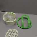 Hanging Sink Strainer Basket with Openable Bottom Cover, Kitchen Faucet Hanging Strainer, Press Automatic Dumping Basket (Green)