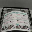 Small Expandable Over The Sink Dish Drainer Drying Rack In Stainless Steel Metal For Kitchen, Counter Space Saving Compact Above Plate Dryer Strainer, Adjustable Hanging Inside Sink Wire Drain Holder (Black)