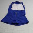 Girl's 3 Piece Outfits Suit Set Button Sleeveless Blazer Vest and Ribbed Cami Top with Pleated Shorts 10y