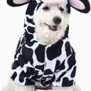 Spooktacular Creations Pet Dog Milk Cow Costume with 3D Cow Hood for Halloween Dress-up Party, Pet Carnival (X-Large)