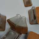 28Pcs Chair Leg Floor Protectors Rectangle for Hardwood Floors Silicone Caps Covers Felt Furniture Pads Clear Chair Sliders, Protect The Floor from Scratches(Fit:L 1.5"-2",W 0.75"-1")