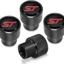Metal Tire Valve Stem Cap Covers ST Emblem Air Valve Cap Set Dust Proof Leak-Proof Air Cover (ST)