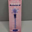 Fleeting Time Light Up Frozen Snowflake Wand- Snowflake Spinning Wands,Magic Wand Rotating Toy for Girls and Boys, Magic Princess Sensory Toys,Christmas & Birthday Gift (Red+Blue)