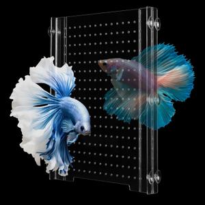 Adjustable Acrylic Aquarium Divider Set - Universal Fish Tank Separator for Multi-Purpose Fish Isolation (2 Sizes Optional (9.4''x11'')
