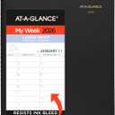 AT-A-GLANCE 2026 Appointment Book Planner, Weekly, 8-1/4" x 11", Large, Easy Viewing Large Print, Black (70LP010526)