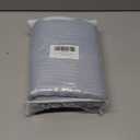 Fog Blue Boho Small Stall Shower Curtain 36 x 72, Farmhouse Narrow Half Size Fabric Shower Curtains for Modern Bathroom Decor, Bohemian Tufted Textured Cloth Shower Curtain 36 inch