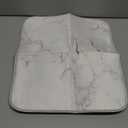 Absorbent Dish Drying Mat for Kitchen Counter - Marble Print Microfiber Drying Pad, Reversible Drainer Mats for Countertop, Medium 16 x 18 inch