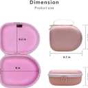 Headphone Headset Case for Beats, Sony, Raycon, JBL, OneOdio, TOZO, SteelSeries, Jabra, Audio-Technica & Sennheiser HeadphonesOuter Pink+Inner Pink (Pink Outside+Pink Inside)