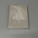 Tree-Free Greetings Holiday Greeting Cards, White Christmas Tree, Vintage Brown Recycled Paper, Boxed Note Card Set, 10-Pack (HB93307)