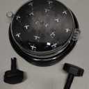 Chicken Shredder Tool Twist: 2025 Pro Food-Grade Visible Meat Shredder with Strong Anti-Slip Base, Ergonomic Handle, Chicken Breast Shredder, Suitable for Pork Beef Chicken - Black