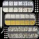 3 Boxes Nail Charms and Gems Nail Art Charms Charms for Nails Design Rhinestones for Nails Caviar Beads Pearls
