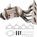  Converter Kit Compatible with Rio 2012-2019 1.6L & Soul 2012-2019 1.6L & Accent 2012-2019 & Attitude 2013-2014 1.6L L4 engineReplace OE 674-891 285002BSNA 285102BEF1