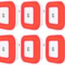 Red Night Lights, 6 Pack LED Plug in Blue Light Blocking, Auto Dusk to Dawn Smart Sensor, Sleep Aid Light for Bedroom, Bath