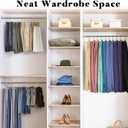 Closet Organizers and Storage Clips 20 Pack, Legging Organizer for Closet Yoga Pants Hangers Hanging Chip Clips, Space Saving Hanger Organization and Storage for Home Organization of Hat, Bag- Ivory