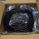 Bonviee Drip Irrigation System, 230FT Garden Watering System with Quick-to-Connect Fittings, Adjustable Drip Emitters, 1/4 & 5/16 Tubing, Drip Irrigation Kit for Raised Garden Beds, Greenhouse, Lawn