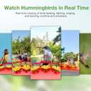 Hummingbird Feeder with Camera, 2.5K QHD, AI Identify 11000+ Bird, Featuring AI Auto-Capture and Motion Detection, IP65 Waterproof, Birds Watching Gift