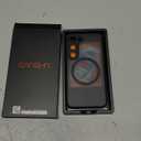 CANSHN Designed for Samsung Galaxy S23 Case [Full Camera Protection] [Compatible with MagSafe] Translucent Matte Shockproof Protective Phone Cover 6.1 Inch - Black