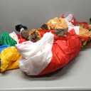 12 FT Christmas Inflatable Santa Sleigh with 5 Reindeer Outdoor Decoration, Blow Up Yard Decor with Bright LED Lights, Santa Claus Xmas Decor for Garden Lawn Backyard