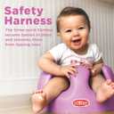 Nuby My Floor Seat - Portable Baby Chair with Soft Foam Cushion, Safety Harness, and High Back Design - 4+ Months - Pink