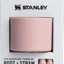 STANLEY Quencher Boot and Straw Cover Cap | Anti-Slip Silicone Protector for Tumbler with Handle | Accessory Set for Stainless Steel Drinking Cup | BPA-Free (Pink Dusk)
