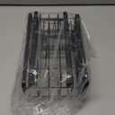 Hair Tool Organizer, Dryer Holder, 3 in 1 Blow Bathroom Organizer Wall Mounted/Cabinet Door for Flat Iron, Curling Straightener, Care & Styling Tools Storage Basket (Black)