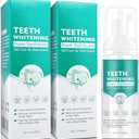 Foam Toothpaste 2PCS,Stain Removal Toothpaste for Sensitive Teeth,Teeth foaming Whitening,Baking Soda Spearmint Whitening Mousse Mouth Wash Water for Travel Friendly