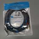 Lightning to Dual 6.35mm 1/4" TS Mono Stereo Y-Cable Splitter Lightning to Dual 1/4 inch Audio Cable Compatible for iPhone14/13/12/11/X/8/7/iPad,Amplifier, Speaker, Headphone, Mixing Console 20Feet (20FT)