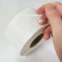 2.5-inch Clear Round Stickers - 500 Pieces Envelope Closure Stickers Clear Adhesive dots for Gift Bags, Boxes Tear-Off Closure Waterproof Labels Mailing, Packaging Supplies Envelope Seals (Transparent)