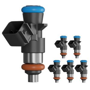 4 Holes Fuel Injectors 0280158233 Fit for 2011-2019 Chrysler 200 300, Dodge Challenger Charger Durango, Jeep Grand Cherokee Wrangler, Ram 1500 2500 3500 3.6L Replaces 05184085AC Set of 6