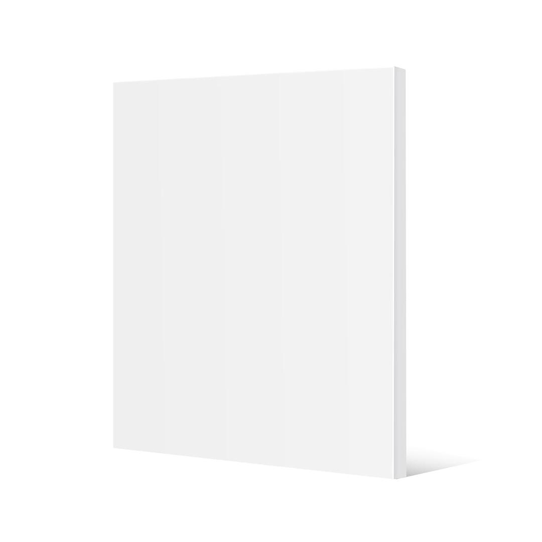 HDPE Sheets 1/2" Thick - 12"x12" HDPE Plastic Sheet, White Plastic Sheets for Crafts, DIY Projects, and Industrial Use