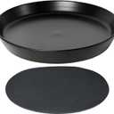 14 Inch Plant Saucer Tray 4 5 6 8 10 12 14 15 Inch Ceramic Plant Saucers for Indoors Outdoor, Drainage Drip Water Trays for Planter Pots Flower, Glazed Pot Saucers Trays (15 Inch)
