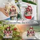 Gnome Christmas Ornaments 2025 - Funny Wooden Gnomes Ornament for Christmas Tree, Gnome Gifts for Women, Men, Family, Friends - Cute Holiday Gnomes Decoration Gift Ideas