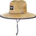 Roxy womens Tomboy Straw Sun Hat, Mood Indigo, Medium-Large US